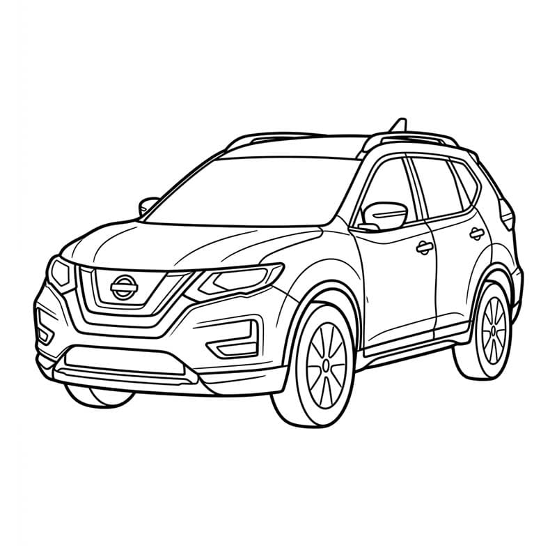 Nissan semplice gratis da colorare