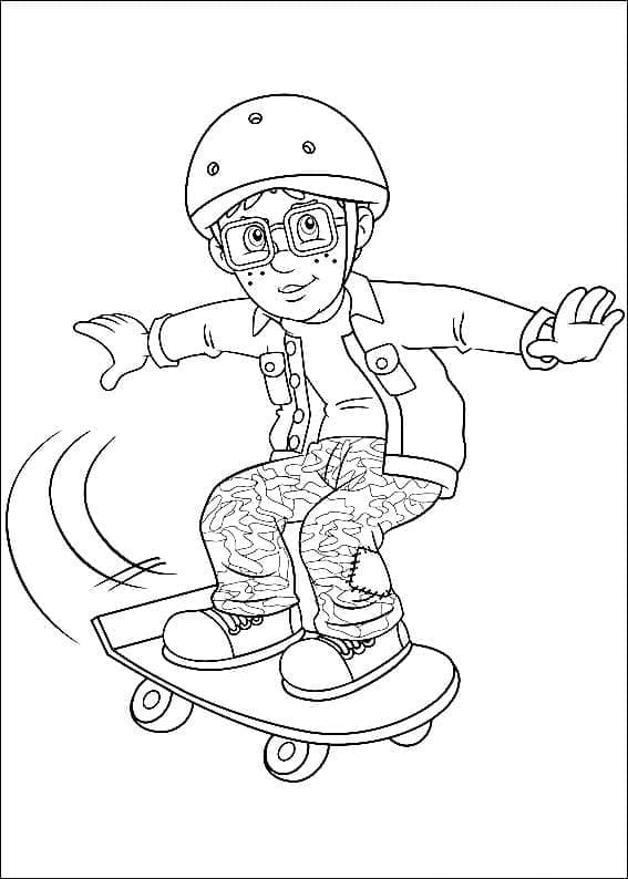 Norman Price da Sam il pompiere da colorare