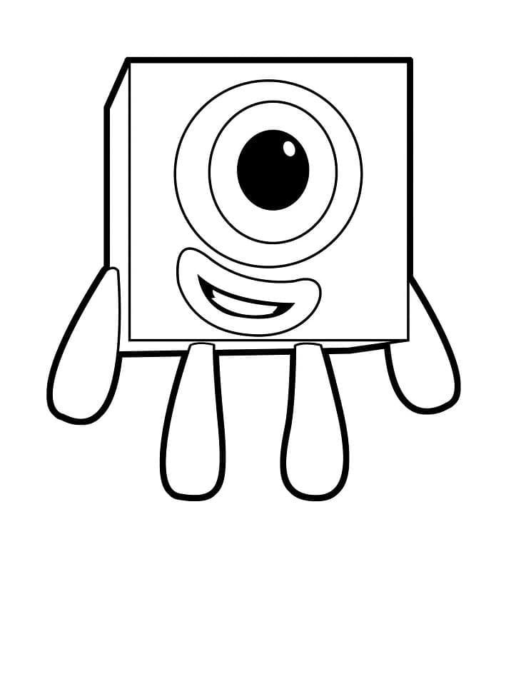 Numberblocks 1 da colorare