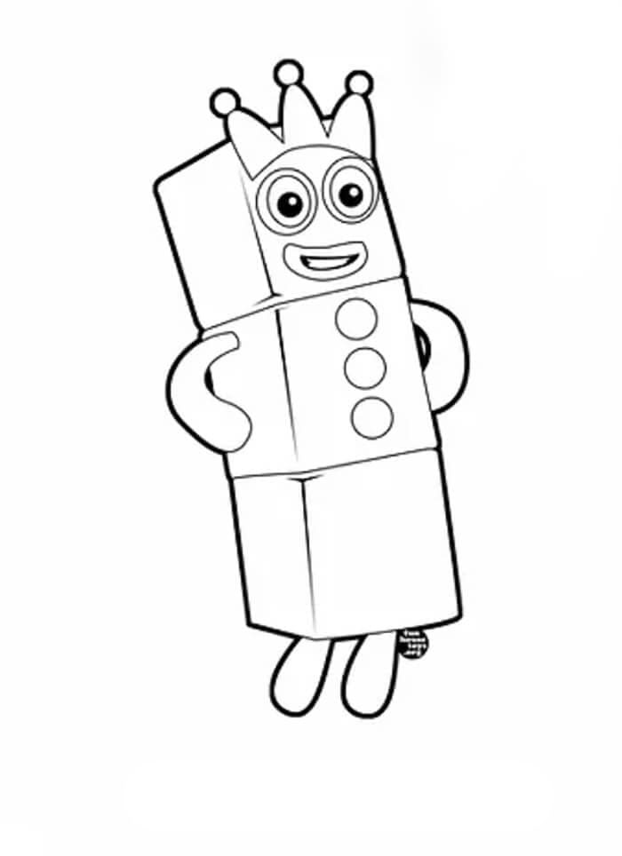 Numberblocks 3 da colorare