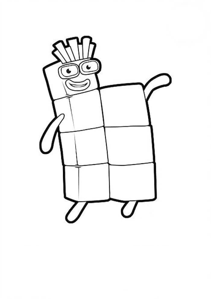 Numberblocks 7 da colorare