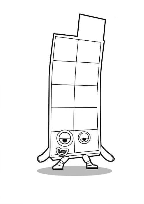 Numberblocks Eleven da colorare