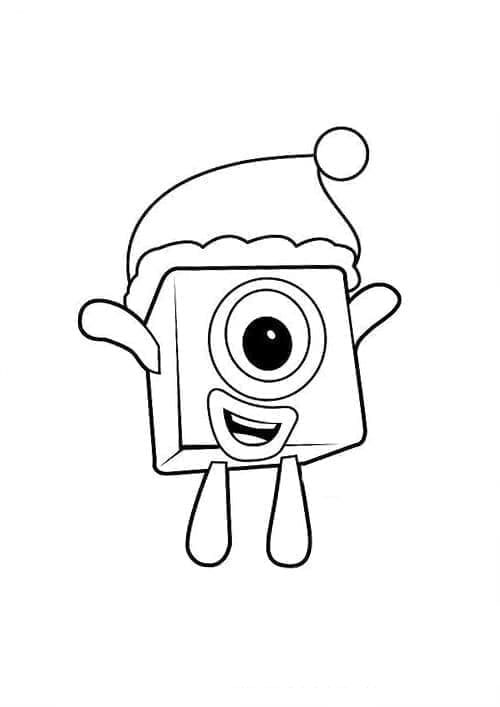 Numberblocks Uno da colorare