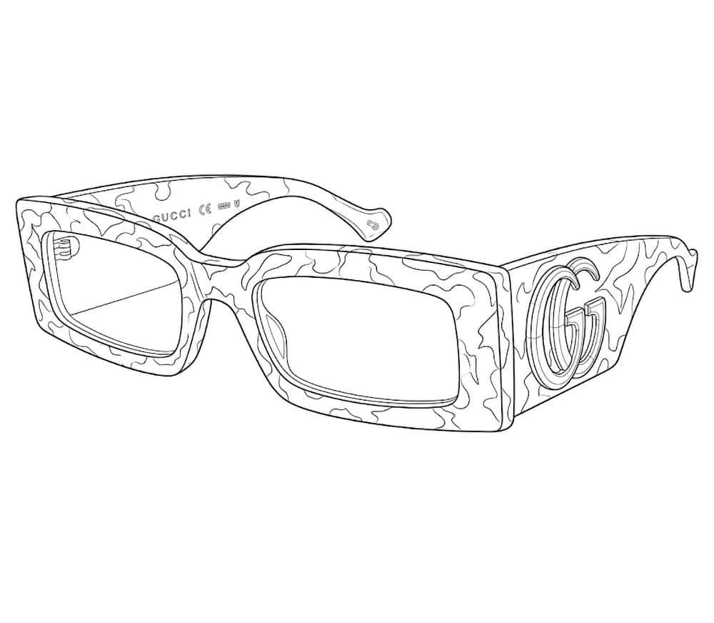 Occhiali Gucci da colorare