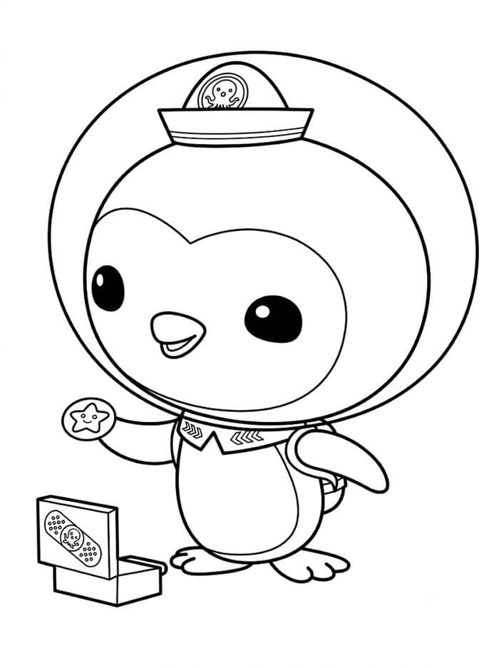 Octonauts del pinguino del peso da colorare