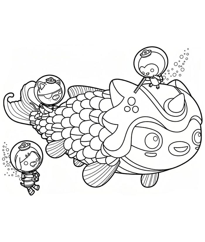 Octonauts per bambini gratis da colorare