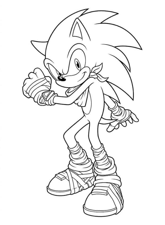 Orribile Sonic da colorare
