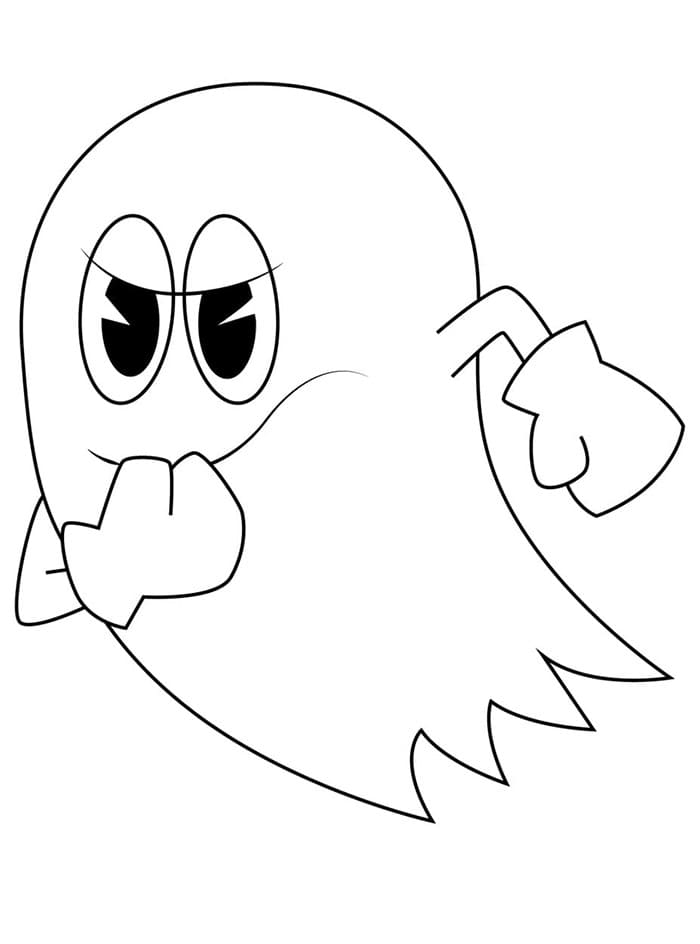 Pac Man Blinky da colorare