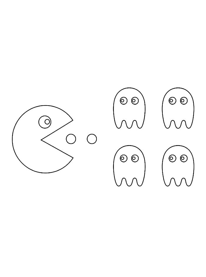 Pac Man da colorare