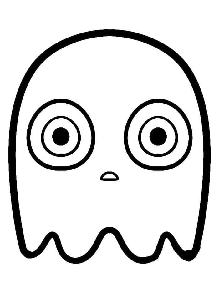 Pac Man fantasma da colorare