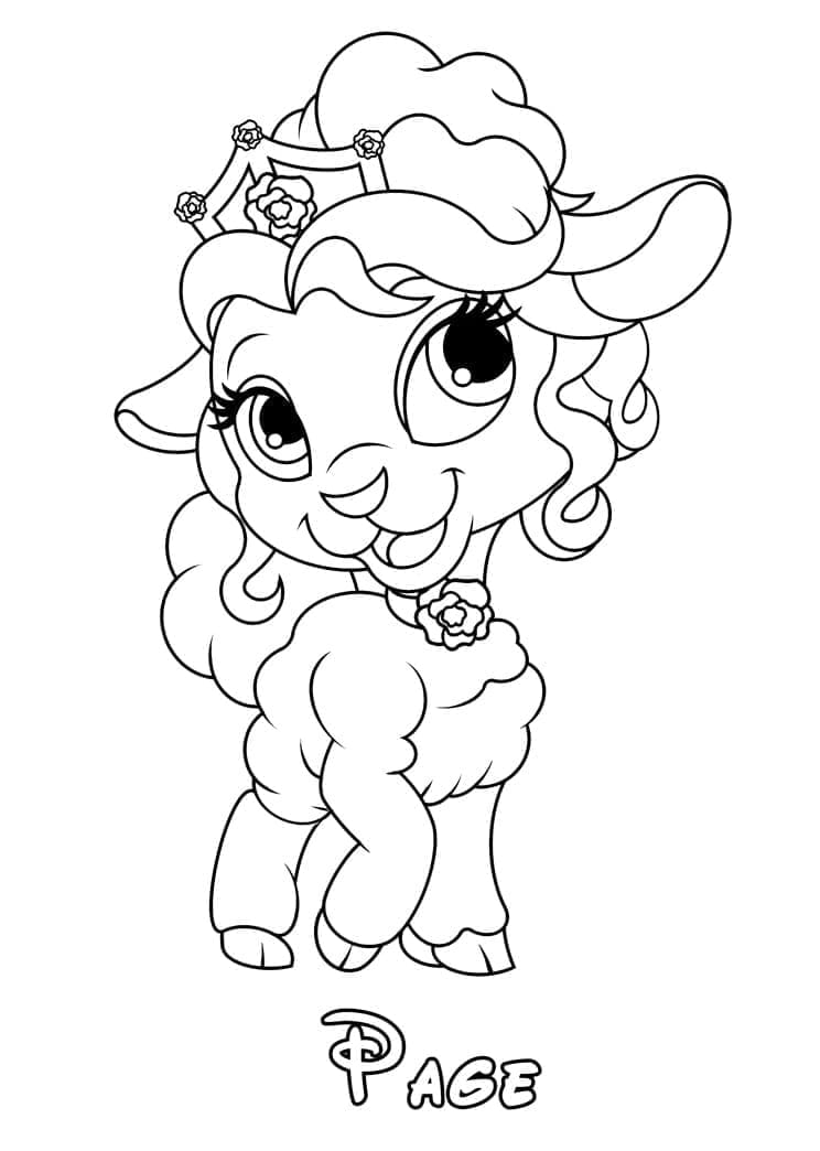 Page di Palace Pets da colorare