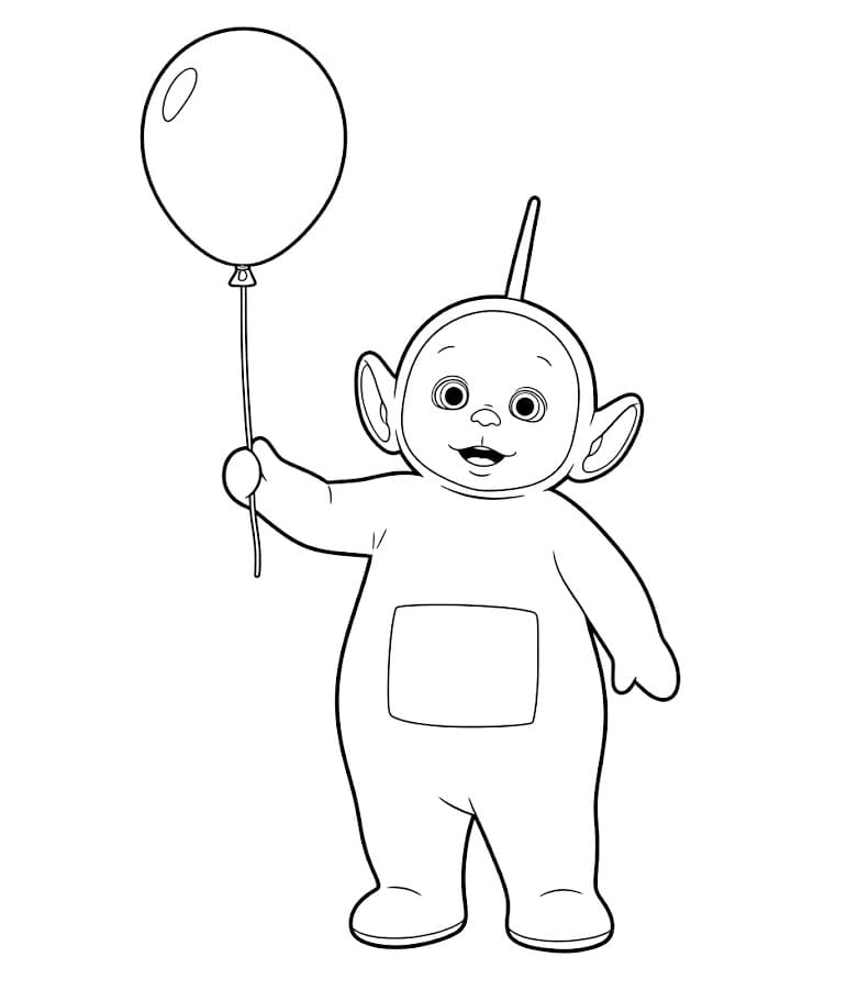 Palloncino da trattenere per dipsia da colorare