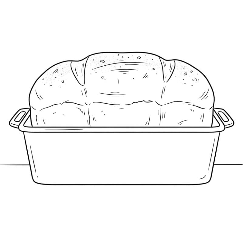 Pane al latte morbido da colorare