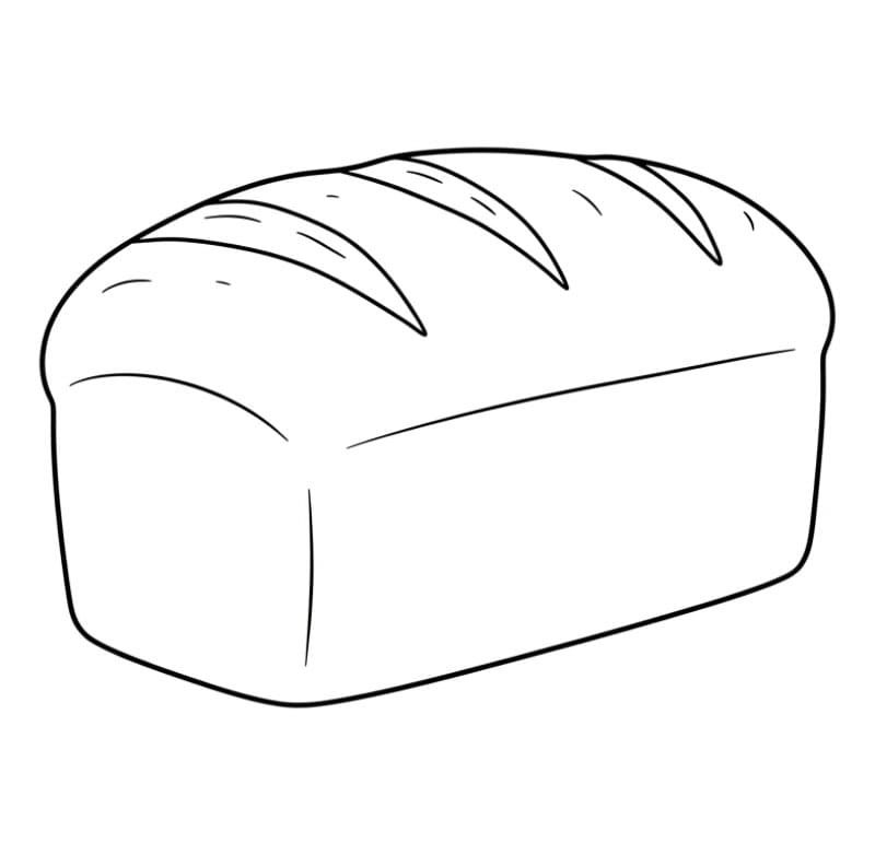 Pane bianco da colorare