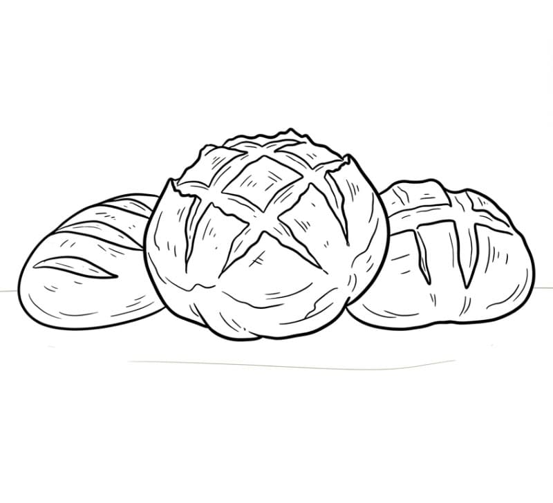 Pane dorato da colorare