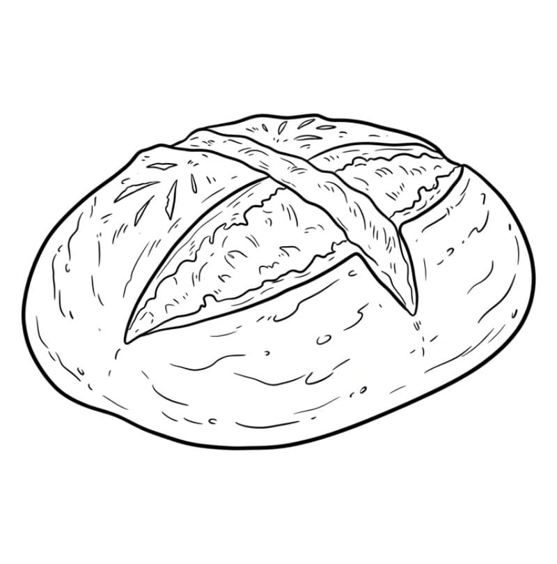 Pane fresco da colorare