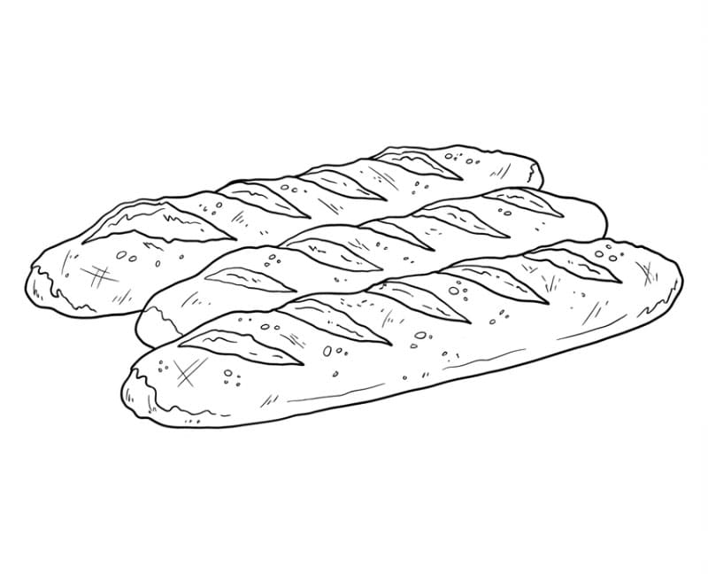 Pane lungo da colorare