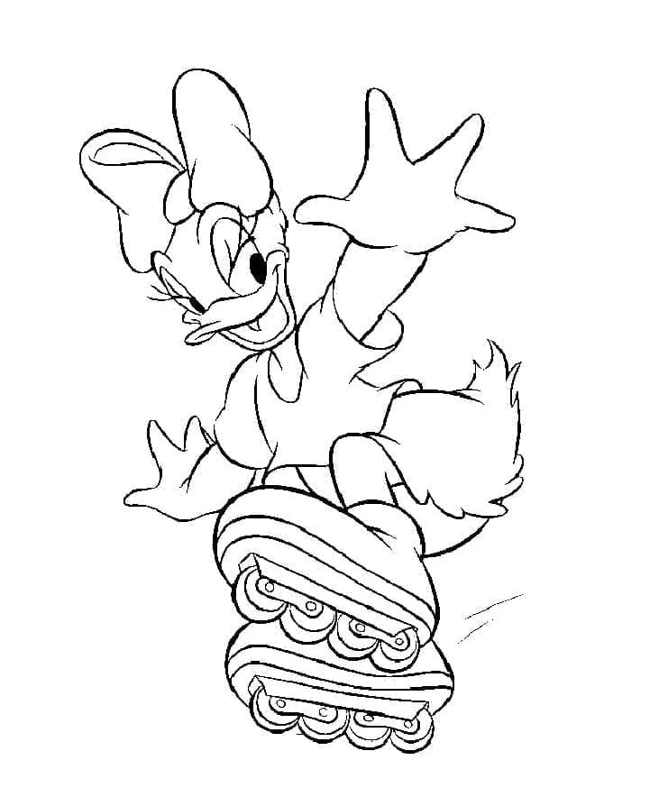 Paperina carina da colorare