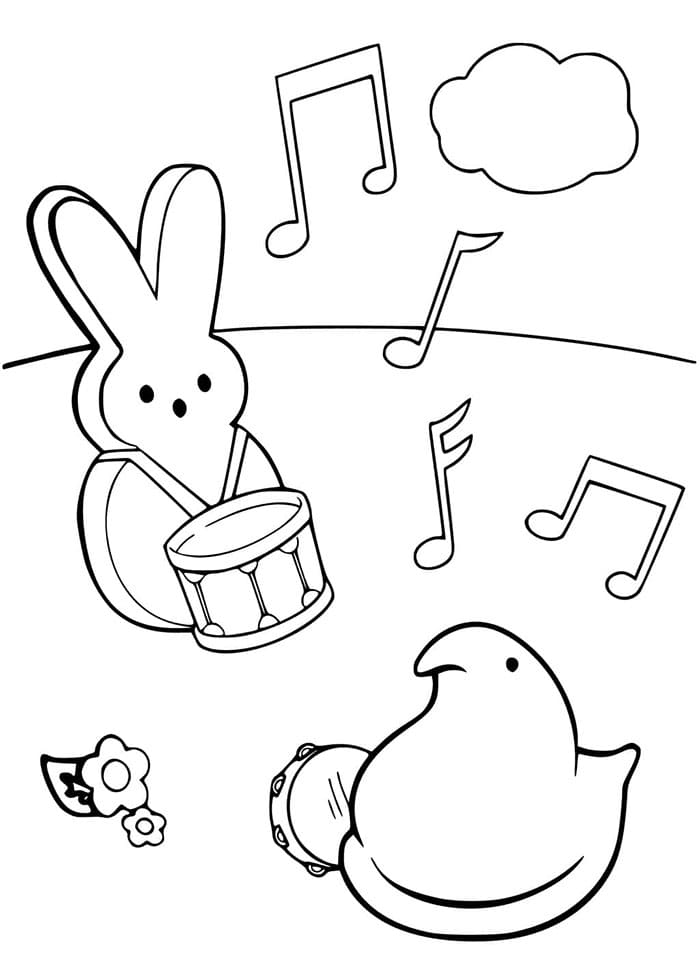 Peeps da stampare da colorare