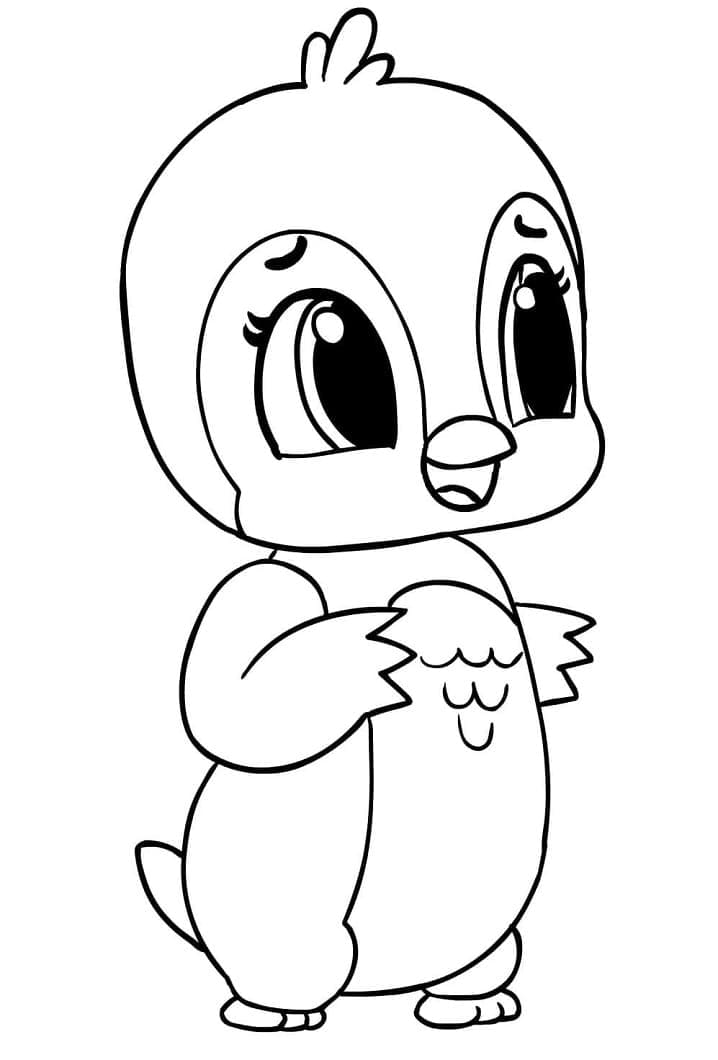 Penguala in Hatchimals da colorare