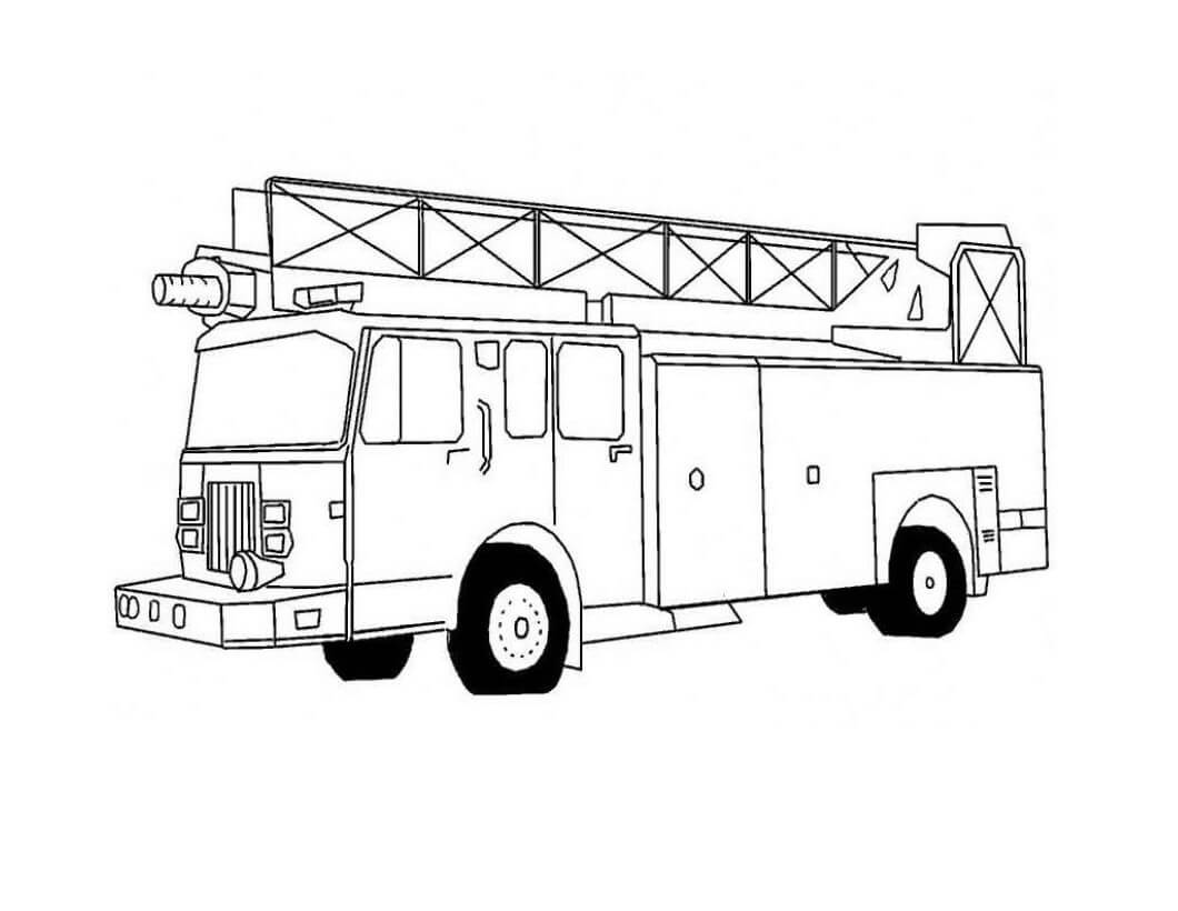 Perfetto Camion Dei Pompieri Da Colorare Scarica Stampa O Colora 