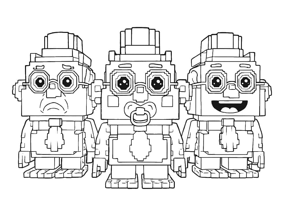 Personaggi di Steal a Brainrot da colorare