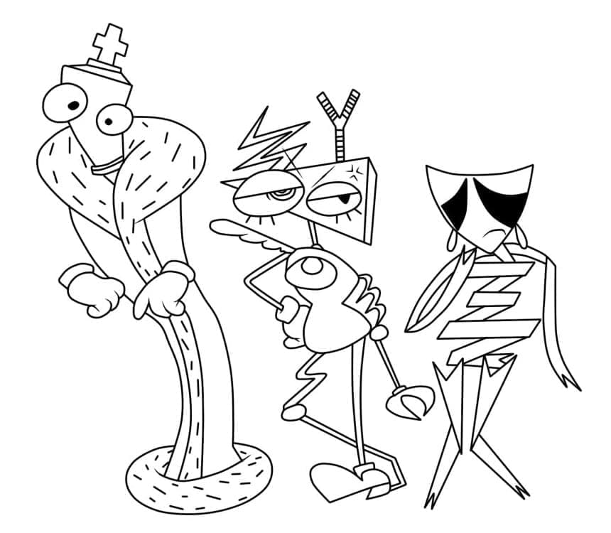 Personaggi di The Amazing Digital Circus da colorare