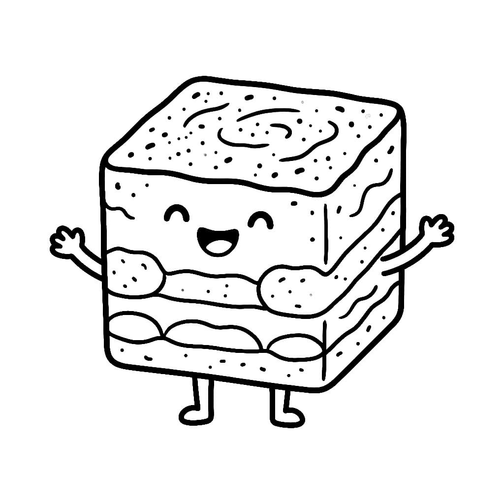 Personaggio Tiramisù da colorare