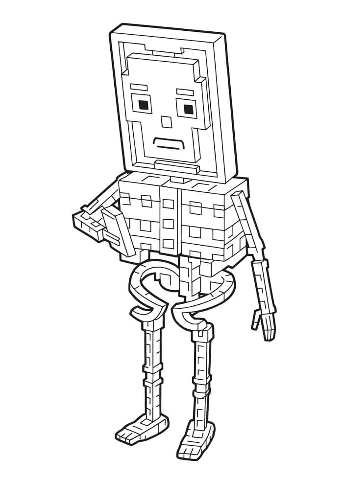 Personaggio di Steal a Brainrot da colorare