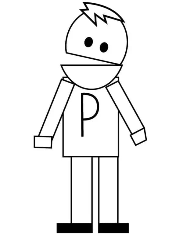 Phillip di South Park da colorare