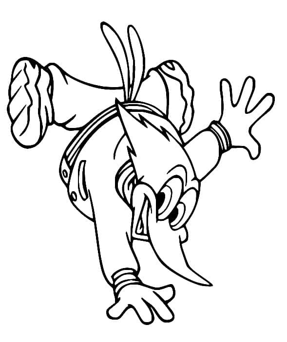 Picchiarello figo da colorare