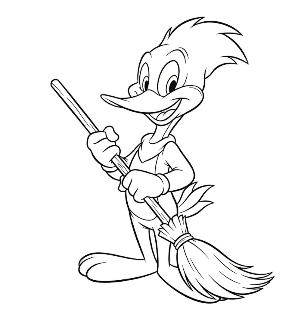 Picchiarello pulisce da colorare