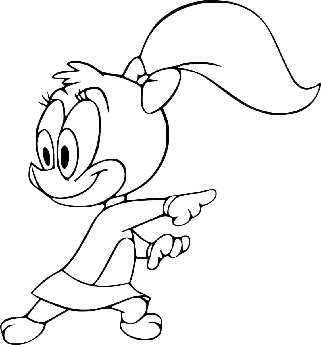 Picchiarello scheggiato da colorare