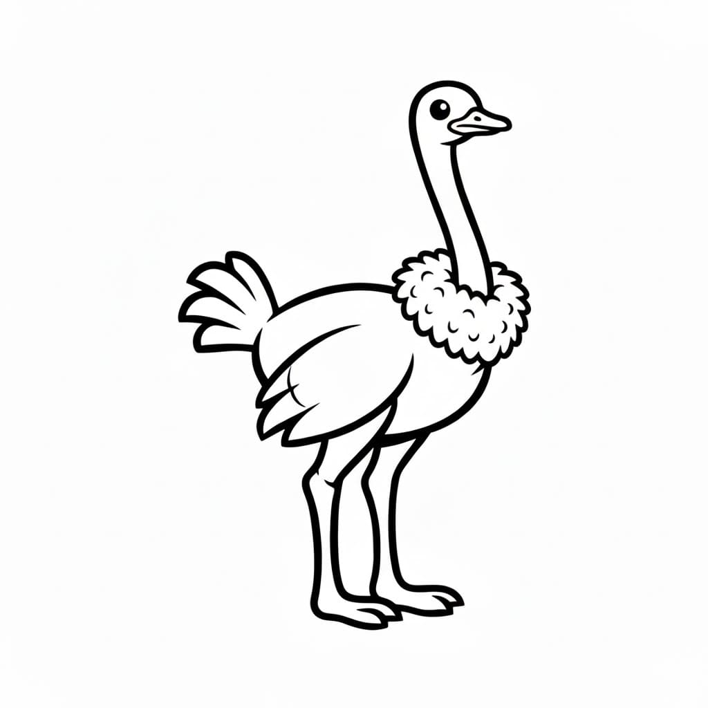 Piume di struzzo da colorare