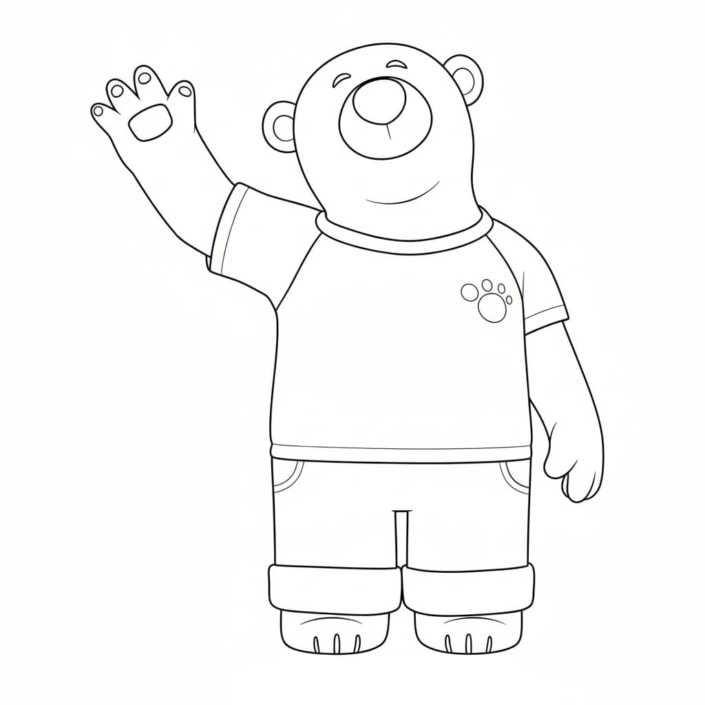 Poby di Pororo da colorare