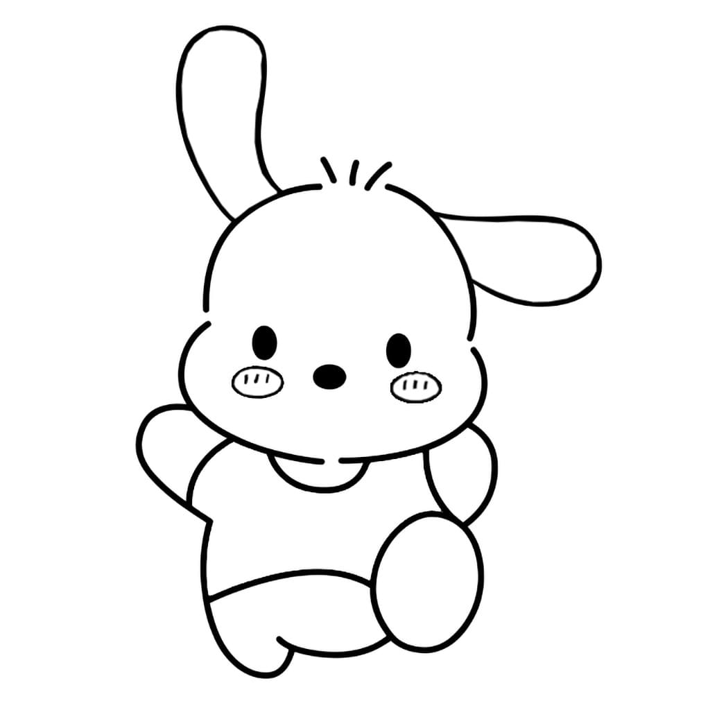 Pochacco cammina da colorare