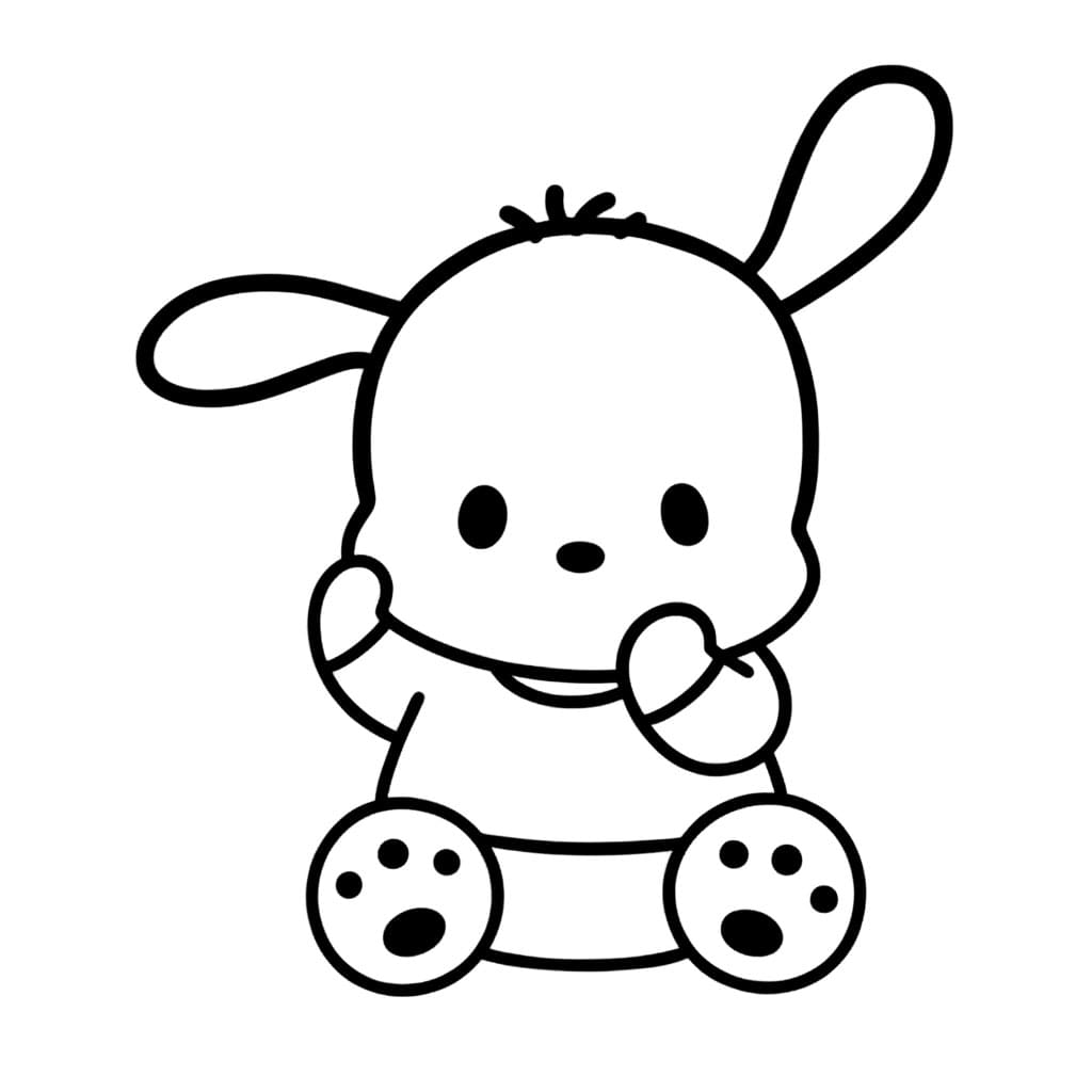 Pochacco gratis carino da colorare