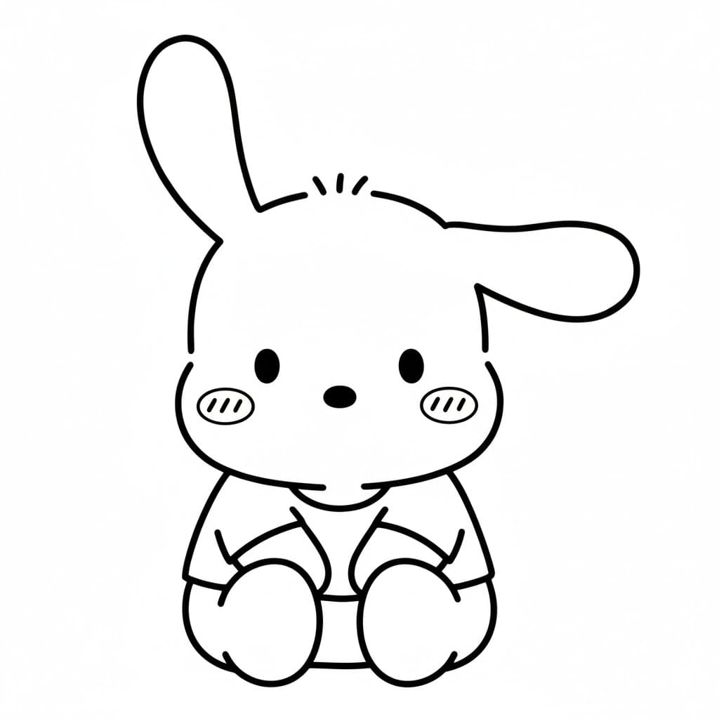 Pochacco sembrava sconcertato da colorare