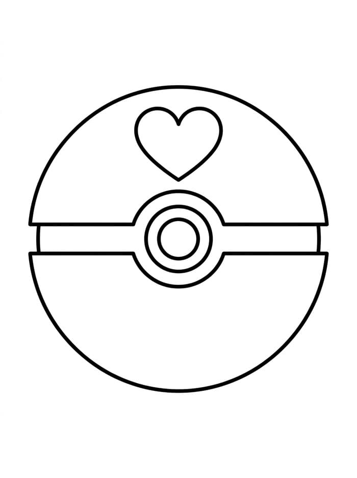 Poké Ball Amico da colorare