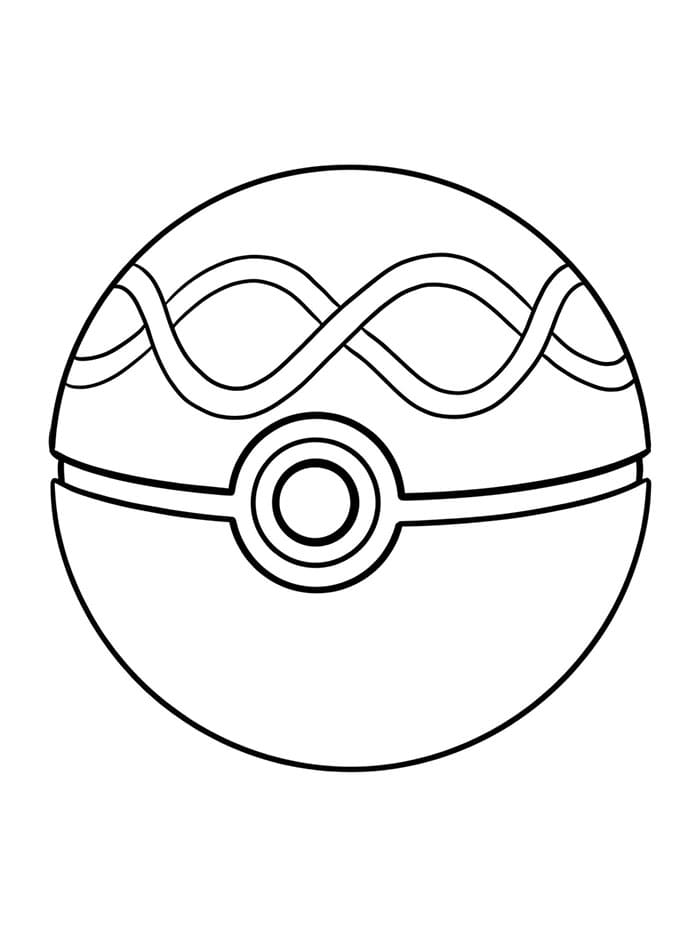 Poké Ball Incredibile da colorare