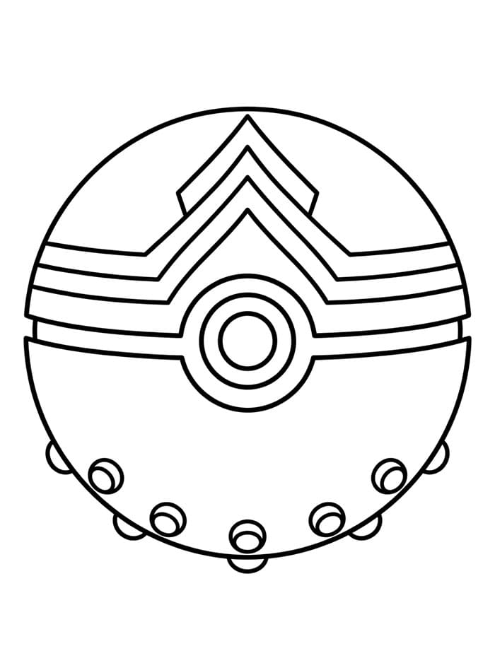 Poké Ball Livello da colorare
