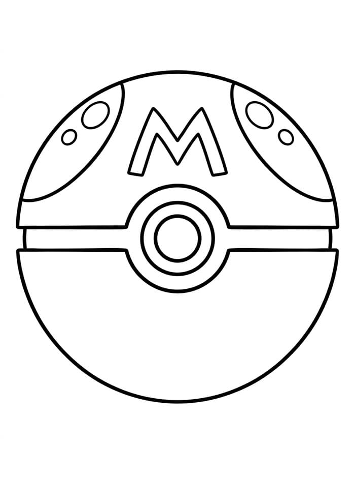 Poké Ball Maestro da colorare