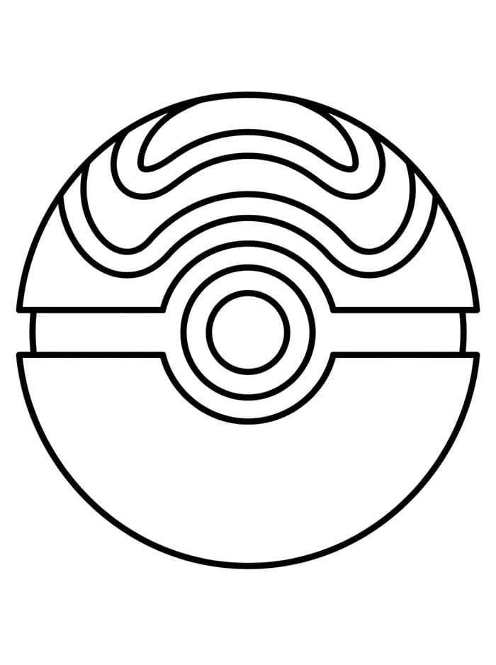 Poké Ball Nido da colorare
