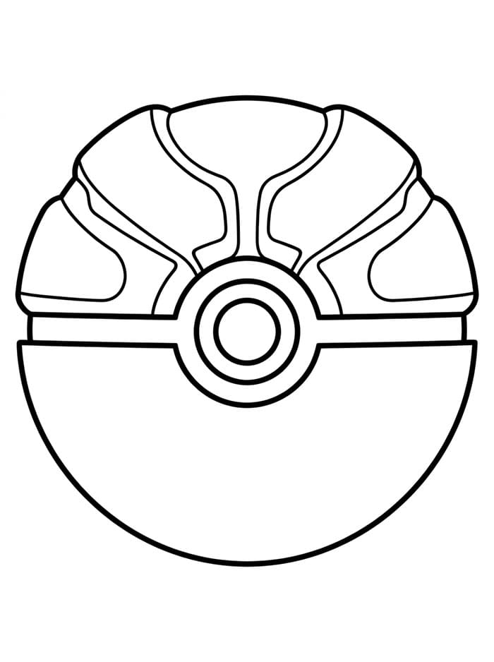 Poké Ball Pesante da colorare
