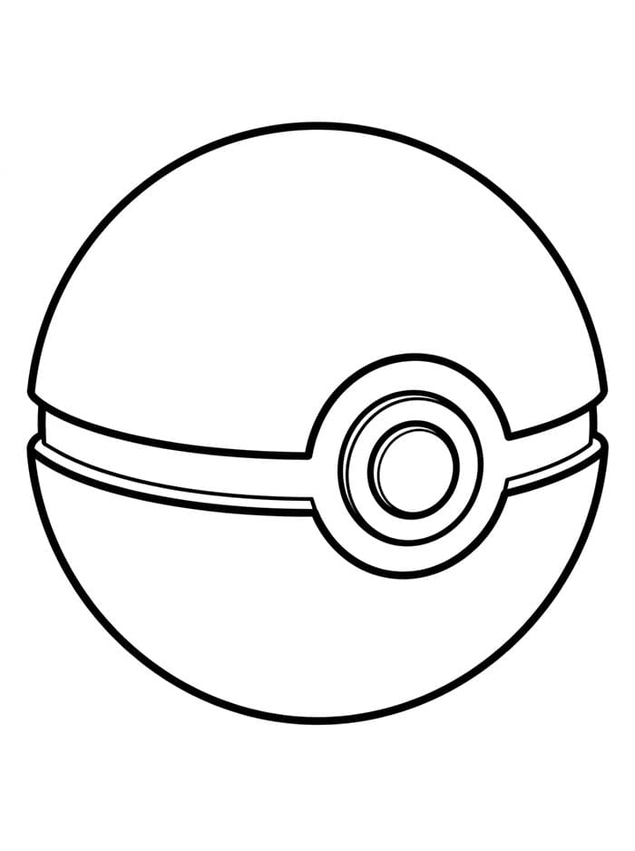Poké Ball Premier da colorare