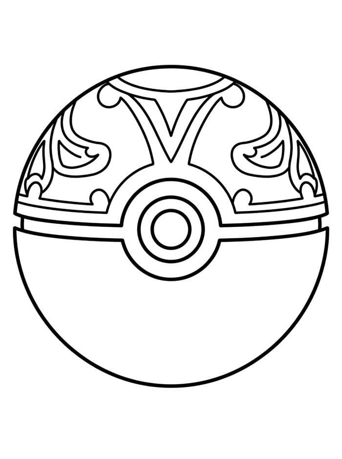 Poké Ball Preziosissima da colorare