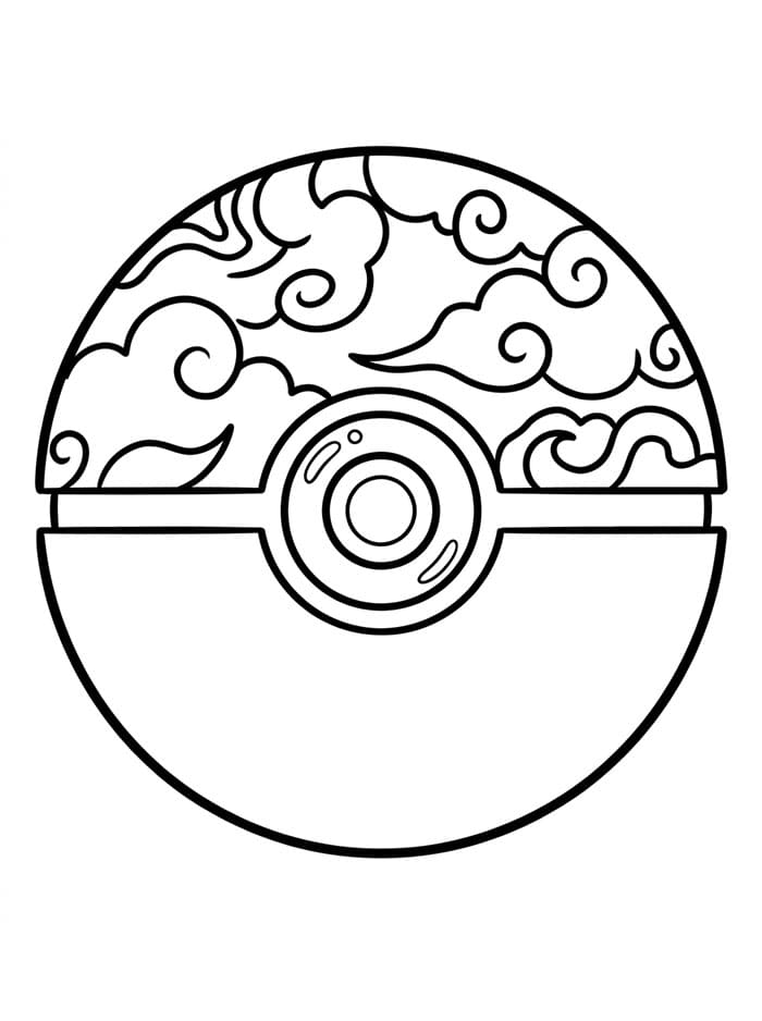 Poké Ball Sogno da colorare
