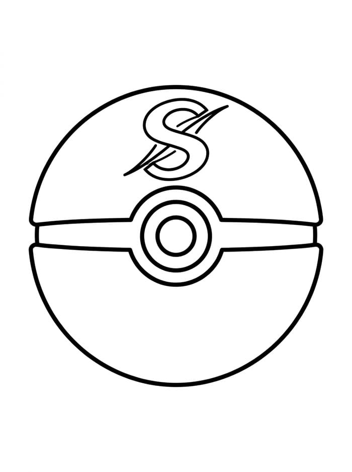 Poké Ball Sportiva da colorare