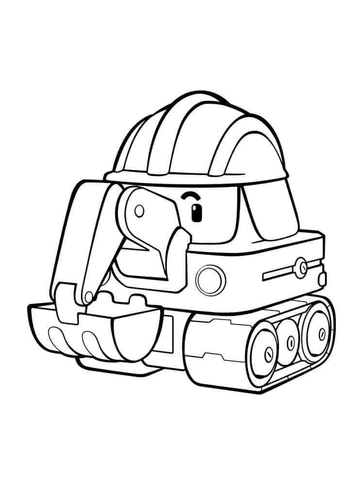 Poke di Robocar Poli da colorare