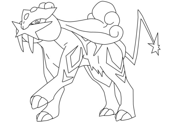 No Color Riku Pokemon Disegni di Leggendari Pokemon da colorare - Disegni-Colorare.Com